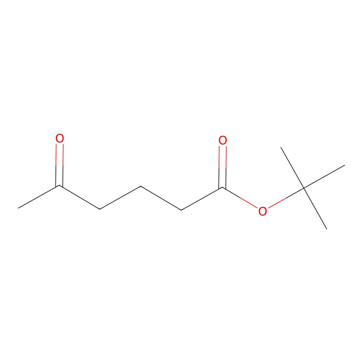 Hexanoic acid, 5-oxo-, 1,1-dimethylethyl ester molecular structure, CAS 111490-79-0