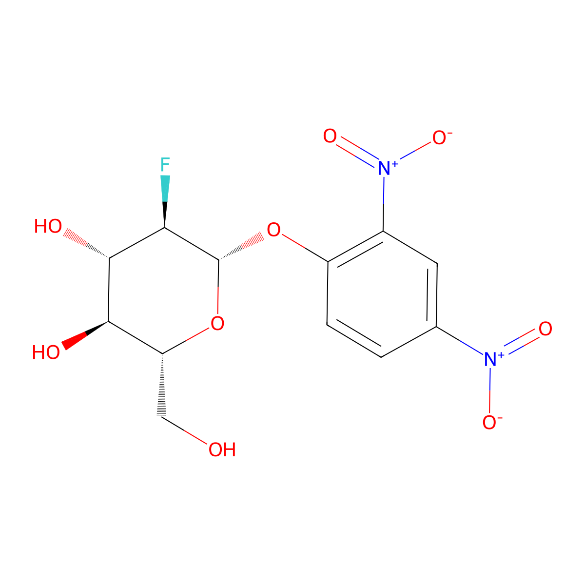2,4-Dinitrophenyl 2-Deoxy-2-Fluoro-Beta-D-Allopyranoside molecular structure, CAS 111495-86-4