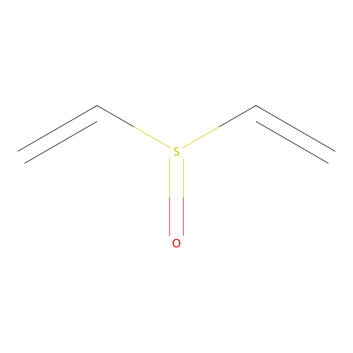 Vinyl sulfoxide molecular structure, CAS 1115-15-7