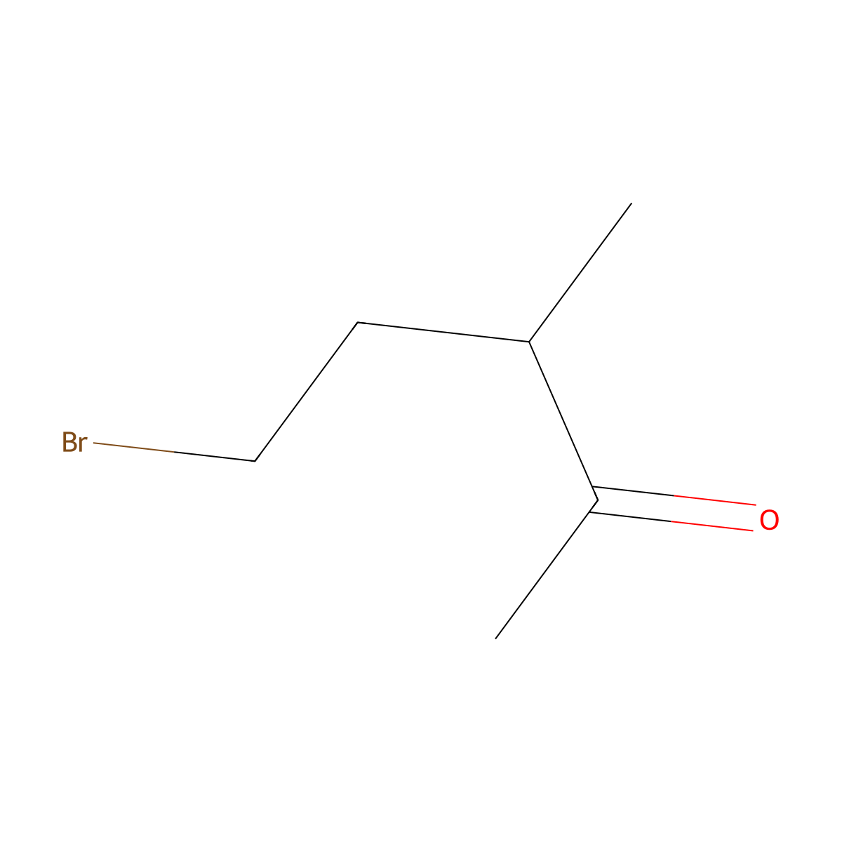 5-Bromo-3-methyl-2-pentanone molecular structure, CAS 1115-56-6