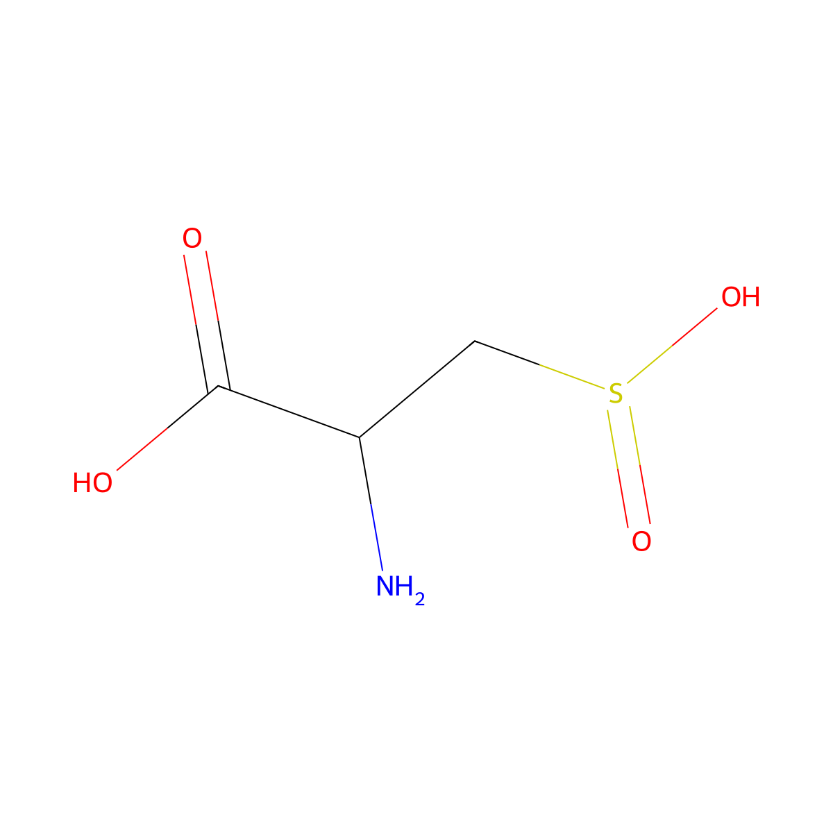L-cysteinesulfinic acid molecular structure, CAS 1115-65-7