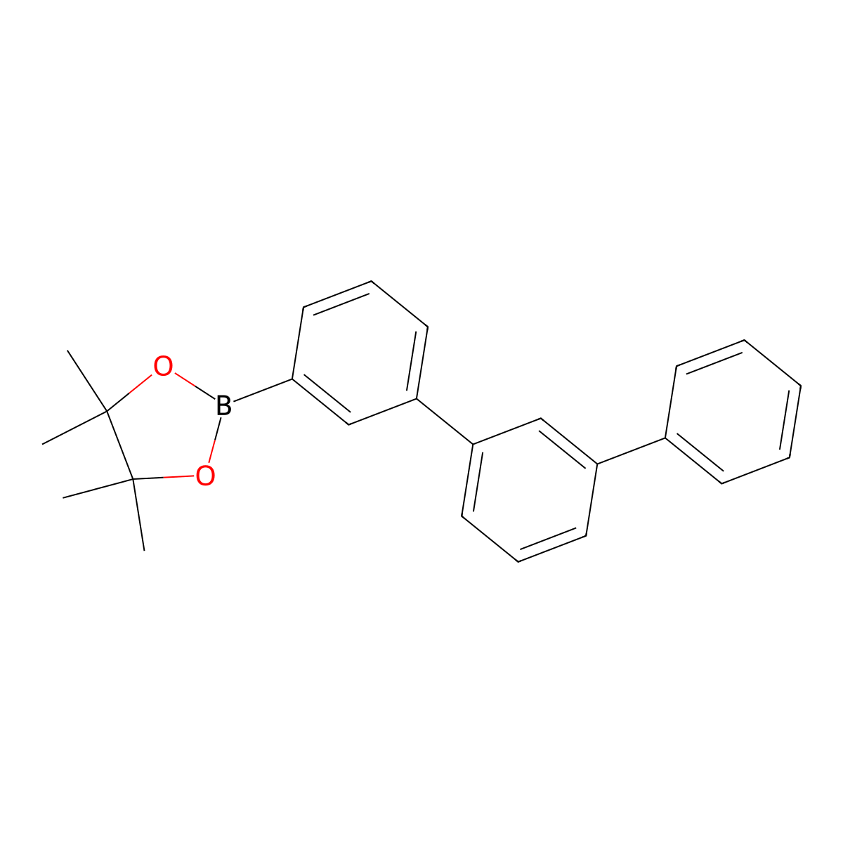 2-([1,1':3',1''-Terphenyl]-3-yl)-4,4,5,5-tetramethyl-1,3,2-dioxaborolane molecular structure, CAS 1115023-84-1