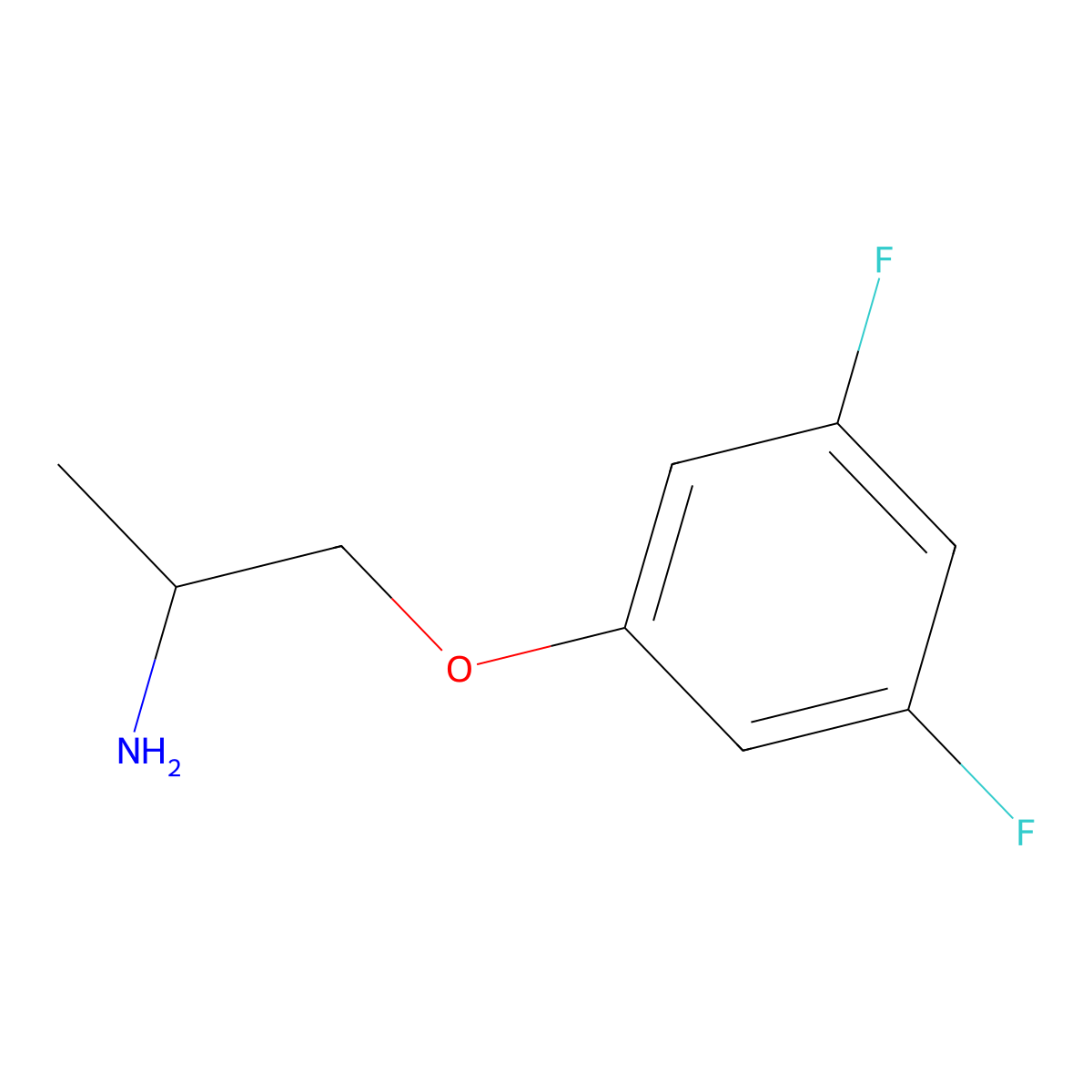1-(3,5-Difluorophenoxy)propan-2-amine molecular structure, CAS 1115027-28-5
