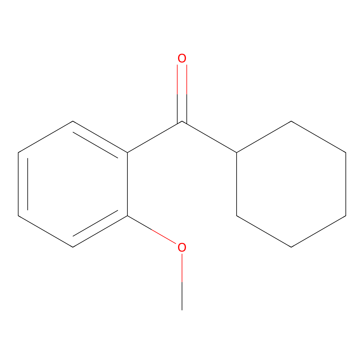 Cyclohexyl(2-methoxyphenyl)methanone molecular structure, CAS 111504-19-9