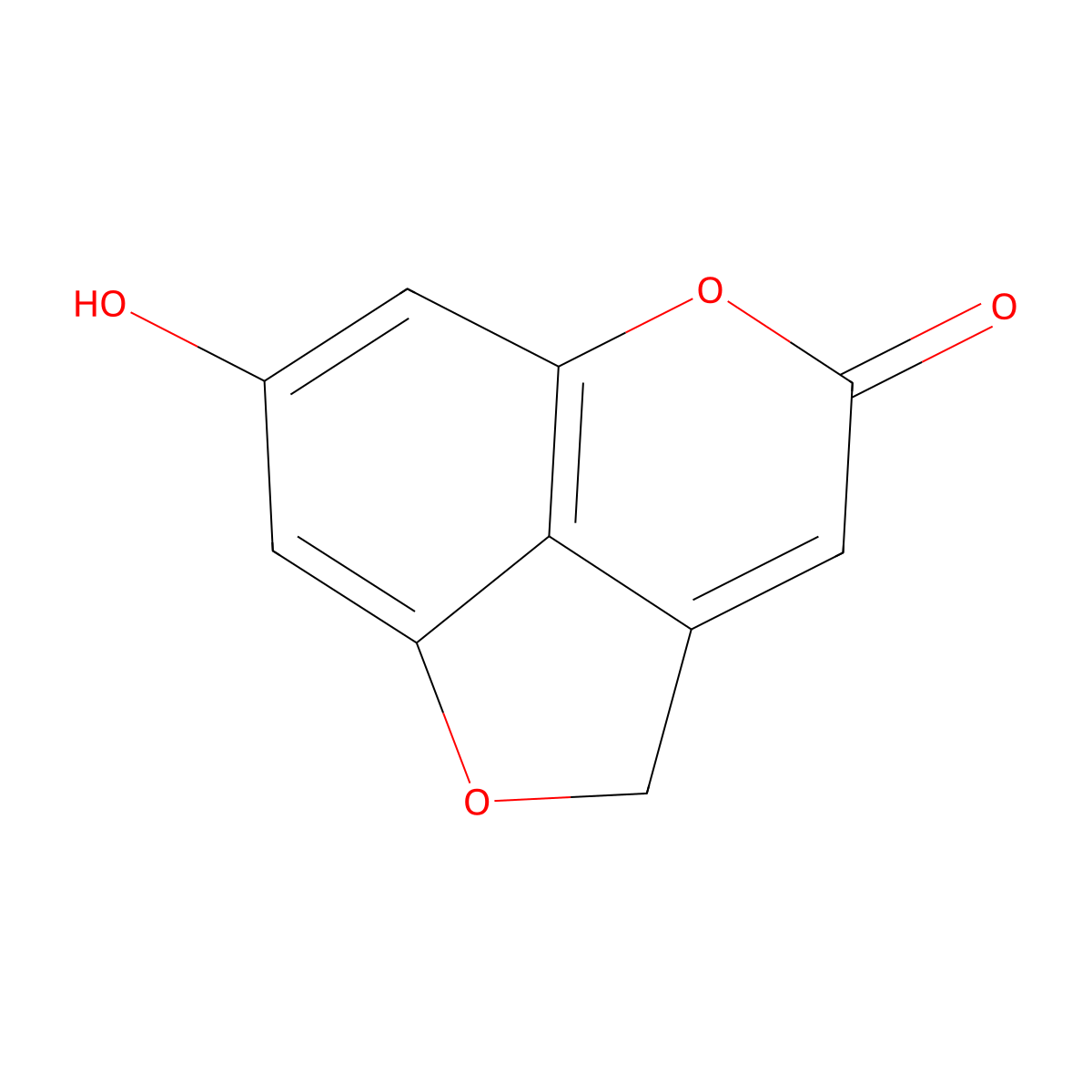 7-hydroxyfuro[4,3,2-de]chromen-4(2H)-one molecular structure, CAS 111507-77-8
