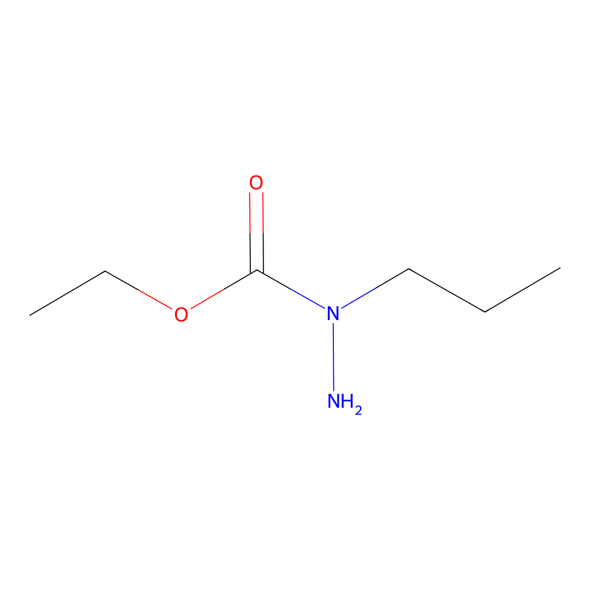 Ethyl 1-propylhydrazinecarboxylate molecular structure, CAS 111508-28-2