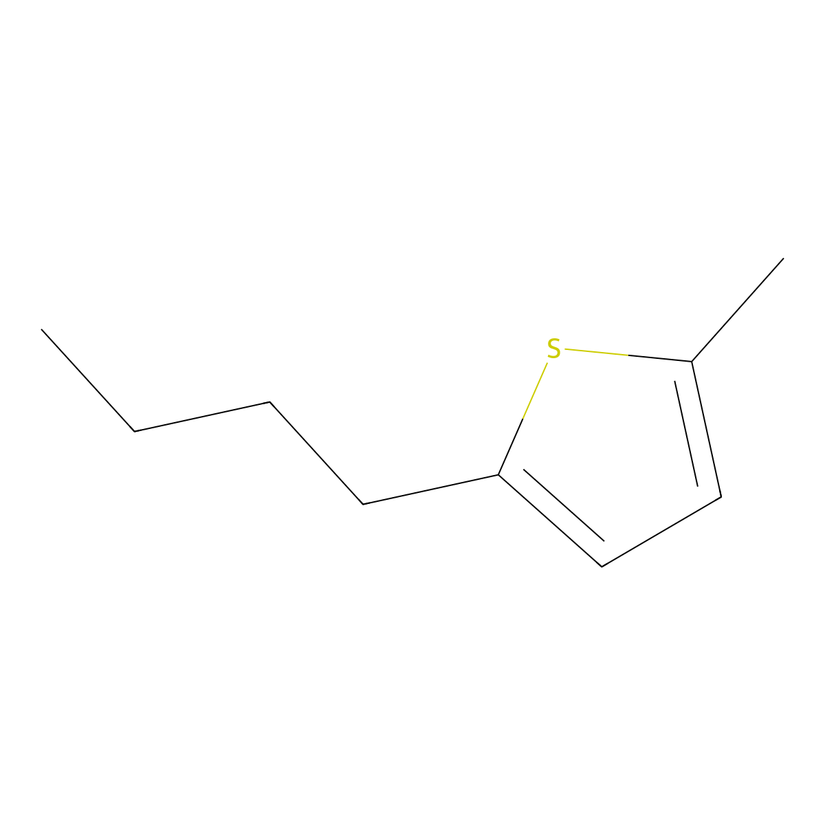 2-Butyl-5-methylthiophene molecular structure, CAS 111510-96-4