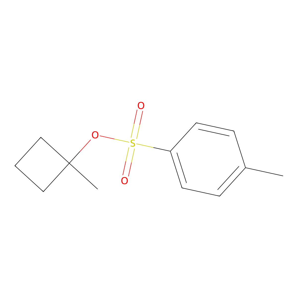 1-Methylcyclobutyl 4-methylbenzene-1-sulfonate molecular structure, CAS 111513-17-8