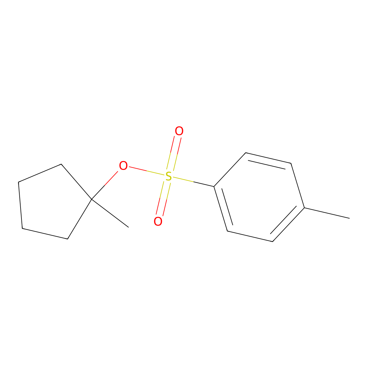 1-Methylcyclopentyl 4-methylbenzene-1-sulfonate molecular structure, CAS 111513-18-9
