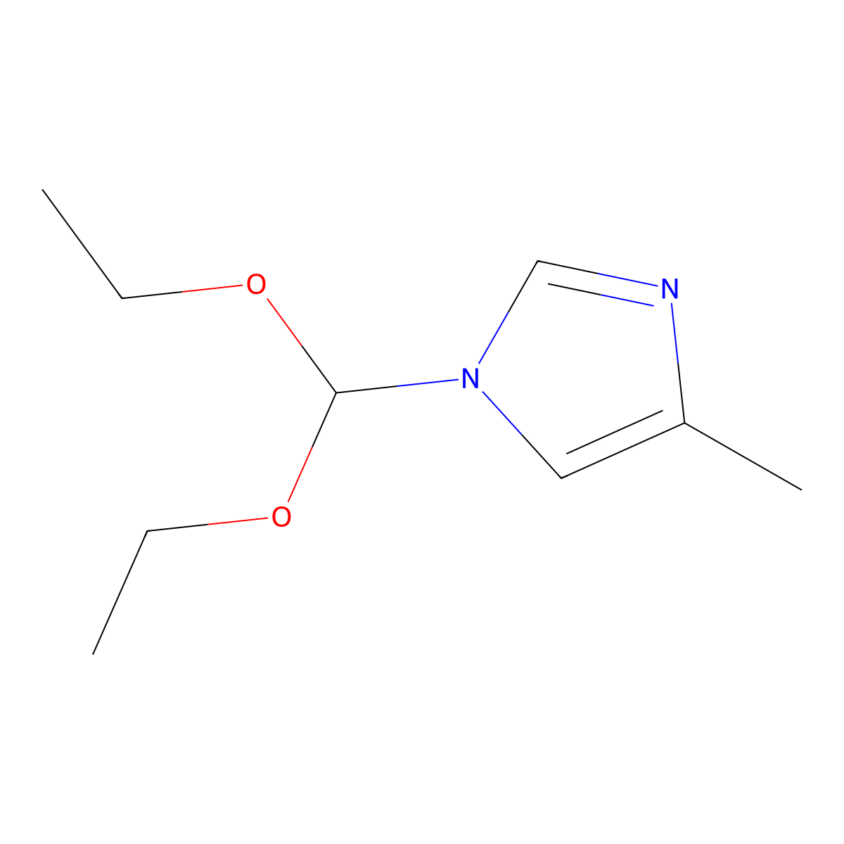 1-(Diethoxymethyl)-4-methylimidazole molecular structure, CAS 111539-75-4