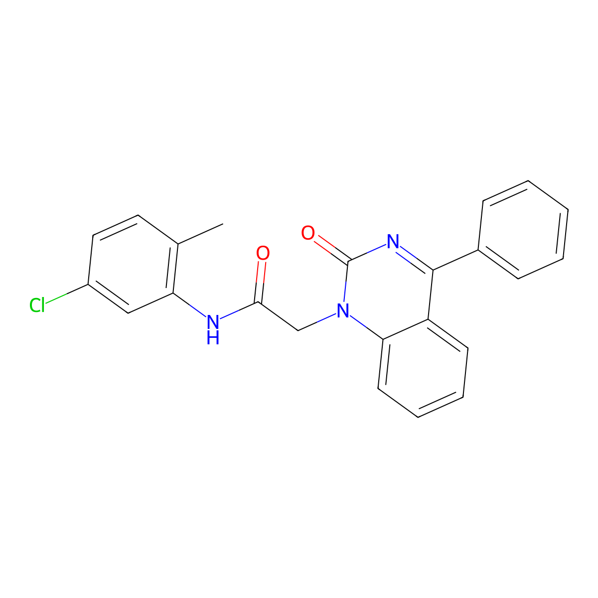 N-(5-chloro-2-methylphenyl)-2-(2-oxo-4-phenylquinazolin-1(2H)-yl)acetamide molecular structure, CAS 1115531-92-4