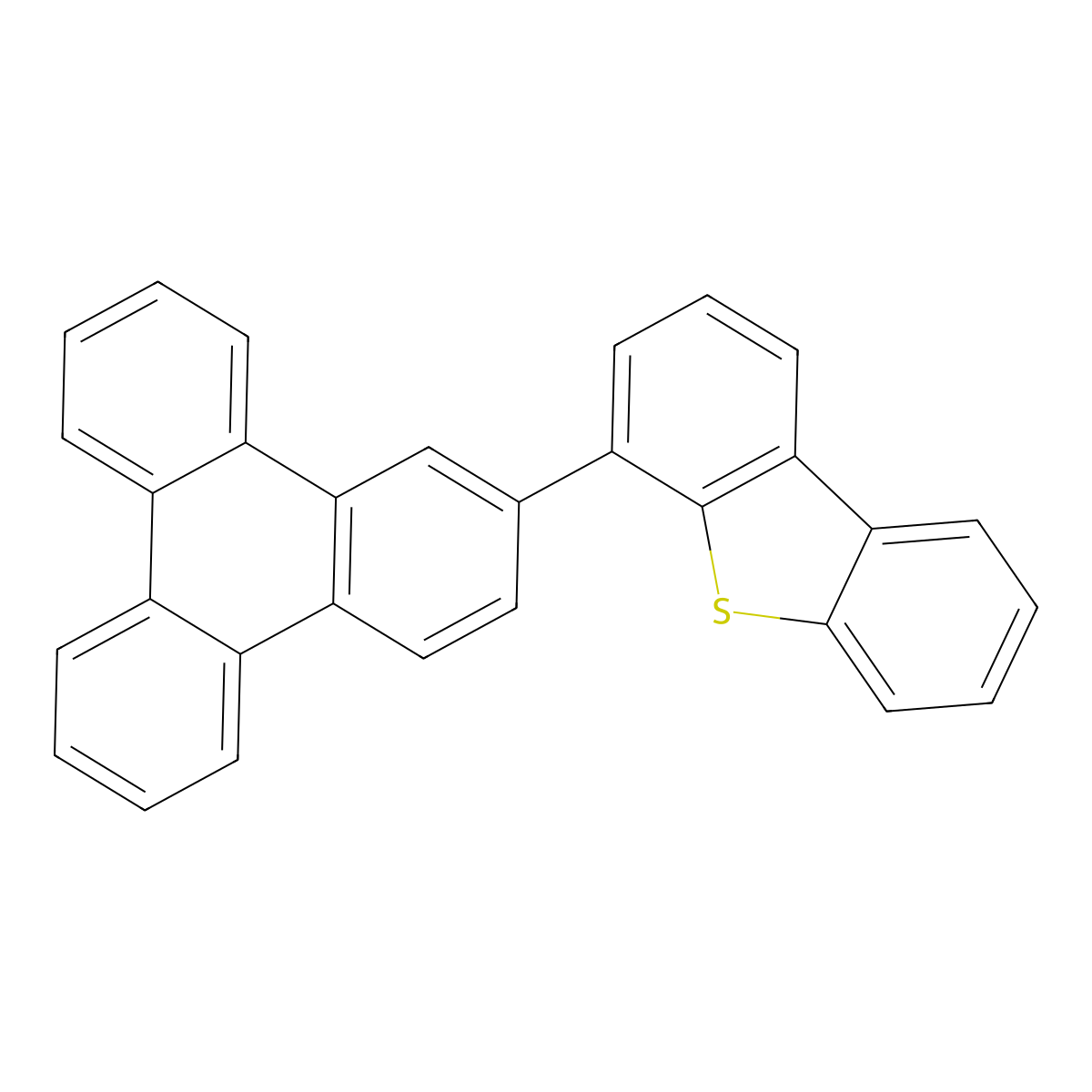 4-(2-Triphenylenyl)dibenzothiophene molecular structure, CAS 1115639-86-5