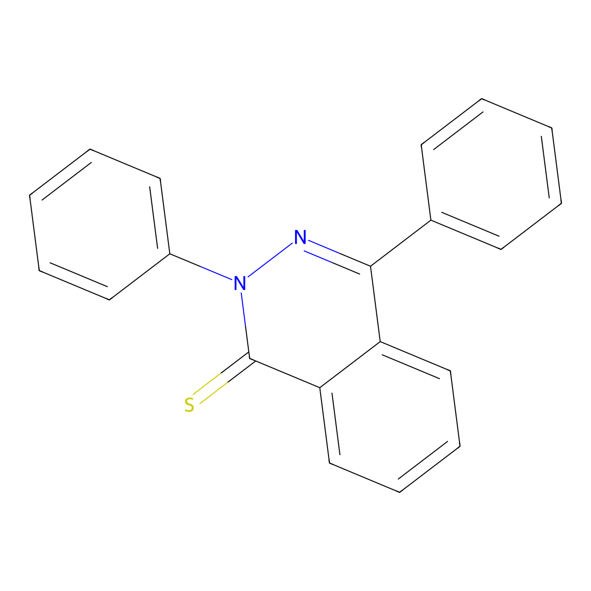 1(2H)-Phthalazinethione, 2,4-diphenyl- molecular structure, CAS 111585-59-2