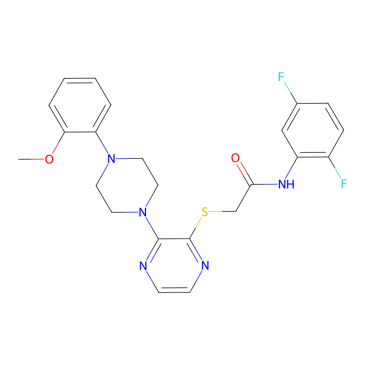 N-(2,5-difluorophenyl)-2-({3-[4-(2-methoxyphenyl)piperazin-1-yl]pyrazin-2-yl}sulfanyl)acetamide molecular structure, CAS 1115867-14-5