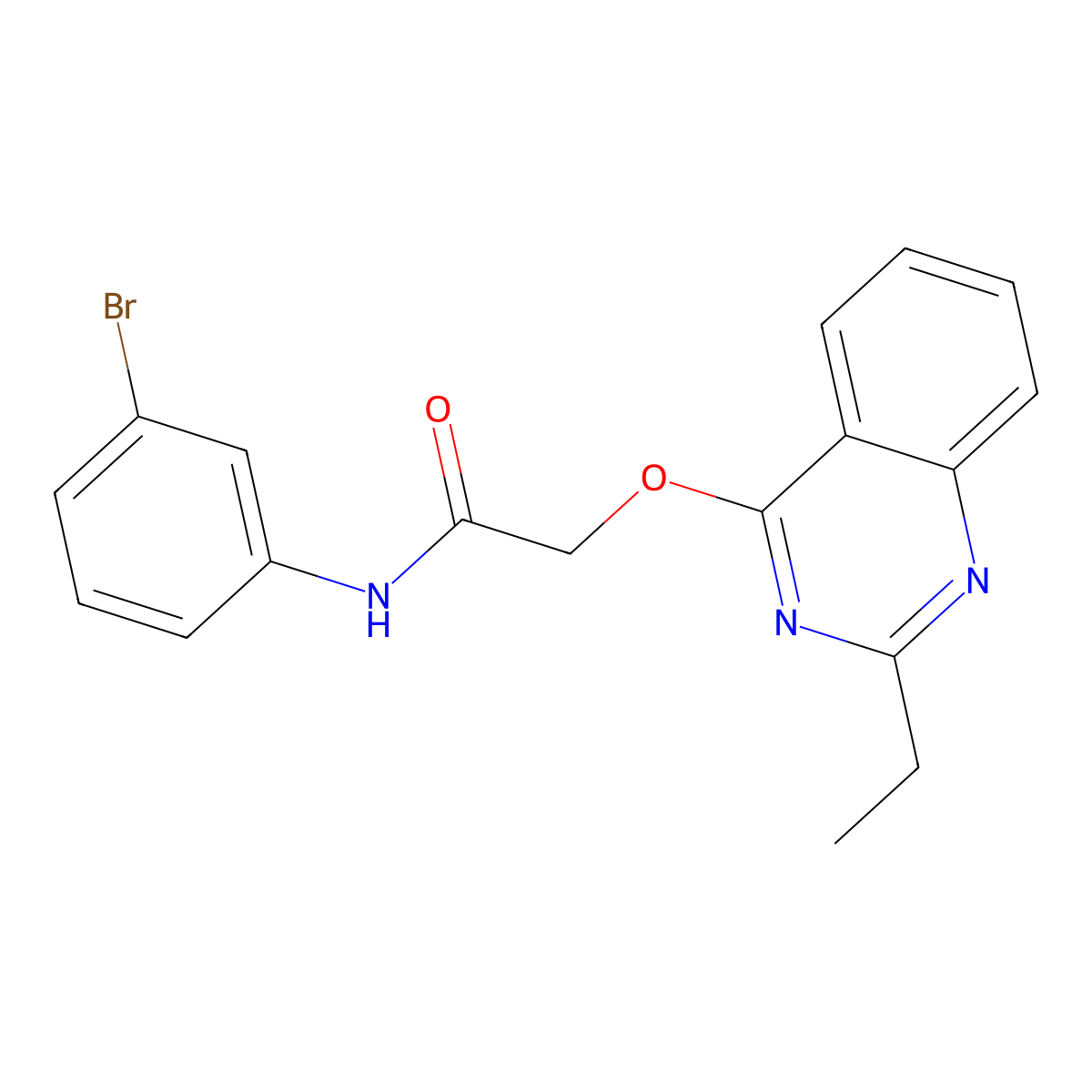 N-(3-bromophenyl)-2-[(2-ethylquinazolin-4-yl)oxy]acetamide molecular structure, CAS 1115871-40-3