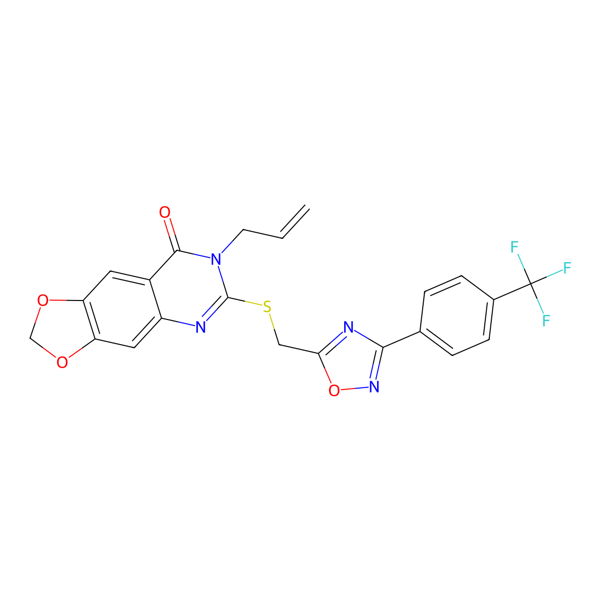 N-(4-chlorophenyl)-N'-(8-fluoro-2-pyrrolidin-1-ylquinolin-6-yl)urea molecular structure, CAS 1115892-79-9