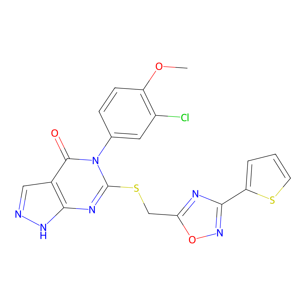 N-(3-chlorophenyl)-2-[(8-methyl-5H-pyrimido[5,4-b]indol-4-yl)thio]acetamide molecular structure, CAS 1115896-28-0
