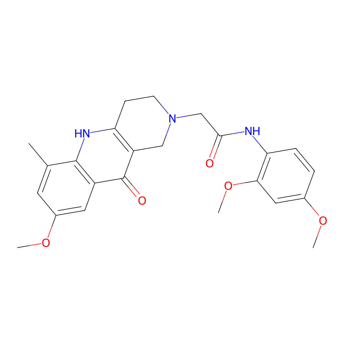 N-(2,4-dimethoxyphenyl)-2-(8-methoxy-6-methyl-10-oxo-3,4,5,10-tetrahydrobenzo[b][1,6]naphthyridin-2(1H)-yl)acetamide molecular structure, CAS 1115912-11-2