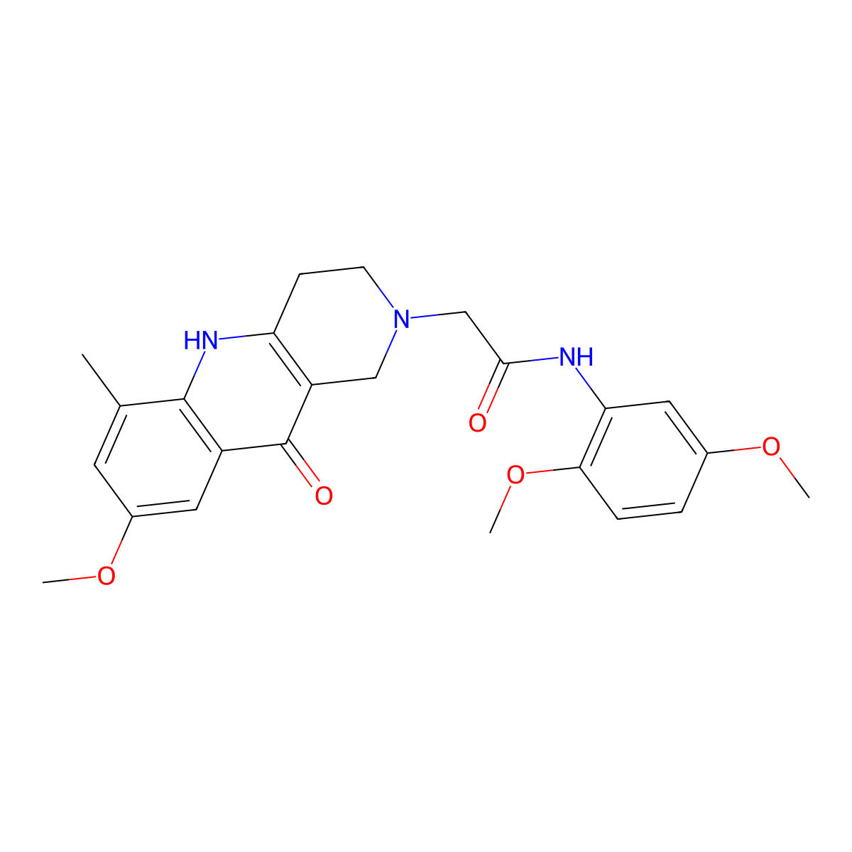N-(2,5-dimethoxyphenyl)-2-(8-methoxy-6-methyl-10-oxo-3,4,5,10-tetrahydrobenzo[b][1,6]naphthyridin-2(1H)-yl)acetamide molecular structure, CAS 1115912-13-4