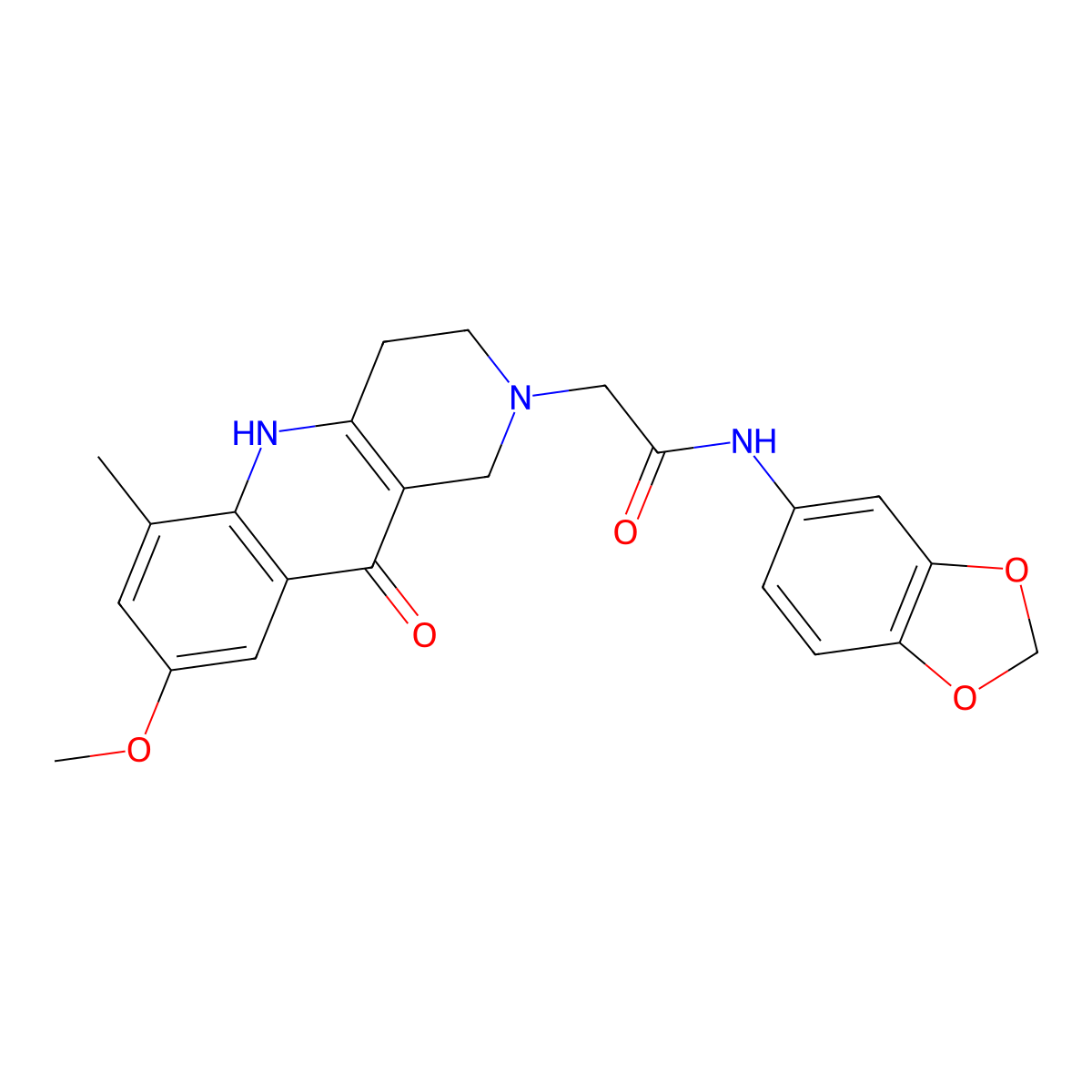N-(1,3-benzodioxol-5-yl)-2-(8-methoxy-6-methyl-10-oxo-3,4,5,10-tetrahydrobenzo[b][1,6]naphthyridin-2(1H)-yl)acetamide molecular structure, CAS 1115912-16-7