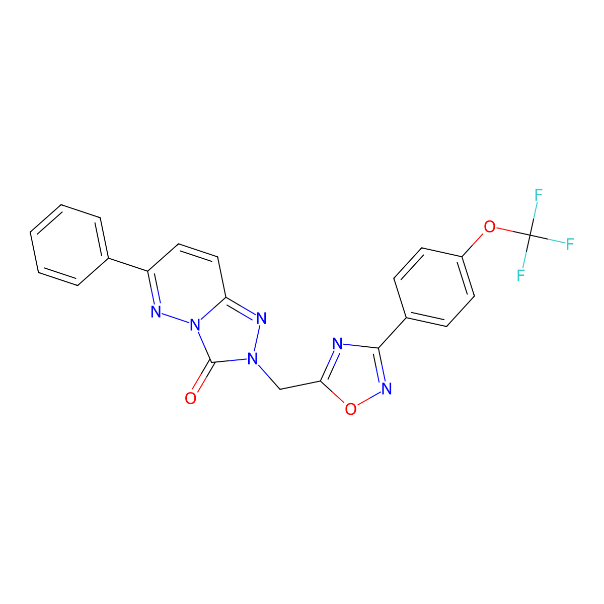 6-phenyl-2-({3-[4-(trifluoromethoxy)phenyl]-1,2,4-oxadiazol-5-yl}methyl)-2H,3H-[1,2,4]triazolo[4,3-b]pyridazin-3-one molecular structure, CAS 1115915-19-9