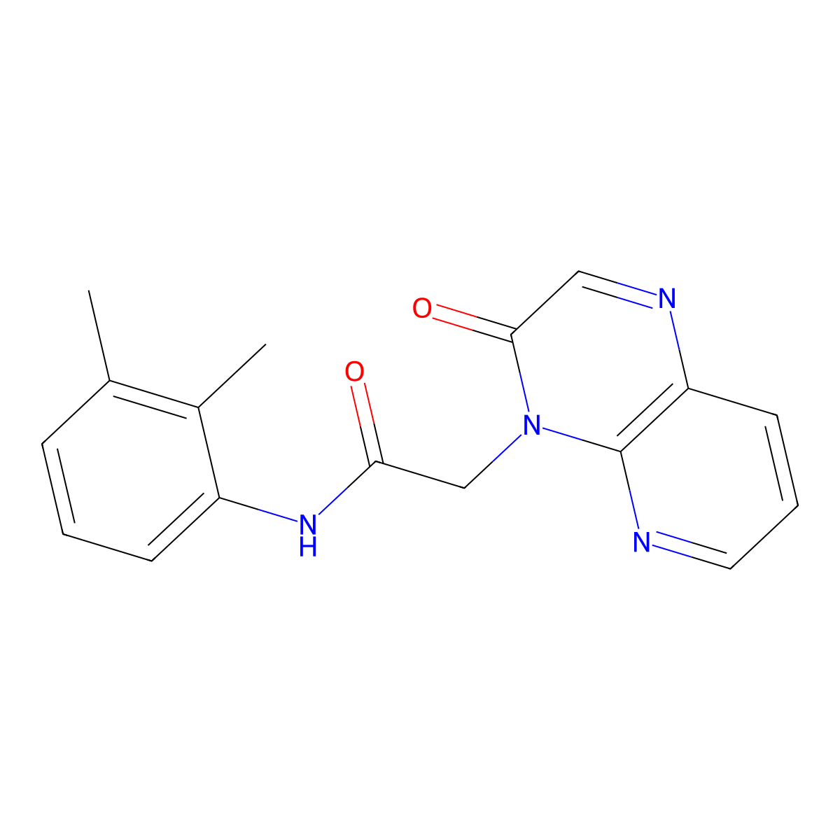 N-(2,3-dimethylphenyl)-2-{3-oxo-3H,4H-pyrido[2,3-b]pyrazin-4-yl}acetamide molecular structure, CAS 1115927-36-0