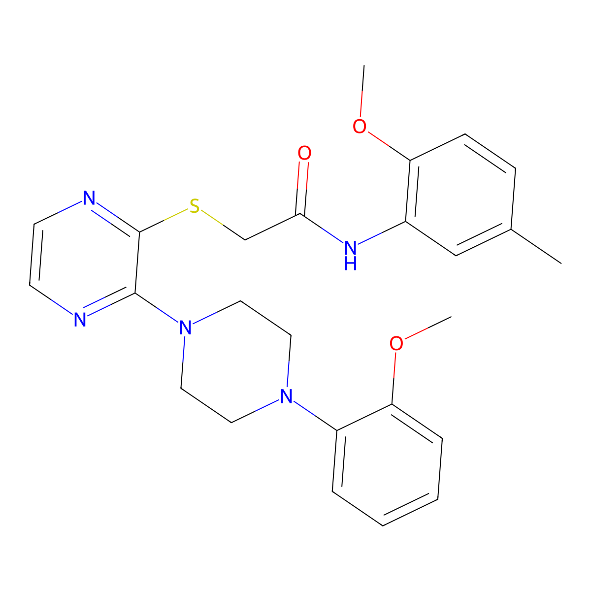 N-(2-methoxy-5-methylphenyl)-2-({3-[4-(2-methoxyphenyl)piperazin-1-yl]pyrazin-2-yl}sulfanyl)acetamide molecular structure, CAS 1115931-94-6