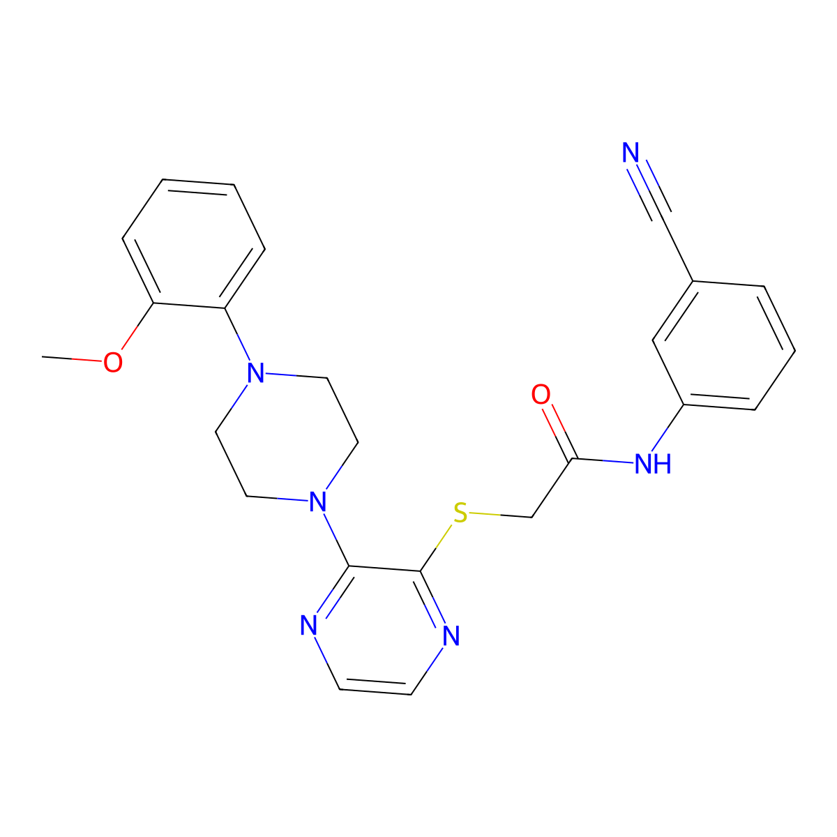 N-(3,5-dimethoxybenzyl)-2-({3-[(2-methylphenyl)thio]pyrazin-2-yl}thio)acetamide molecular structure, CAS 1115931-96-8