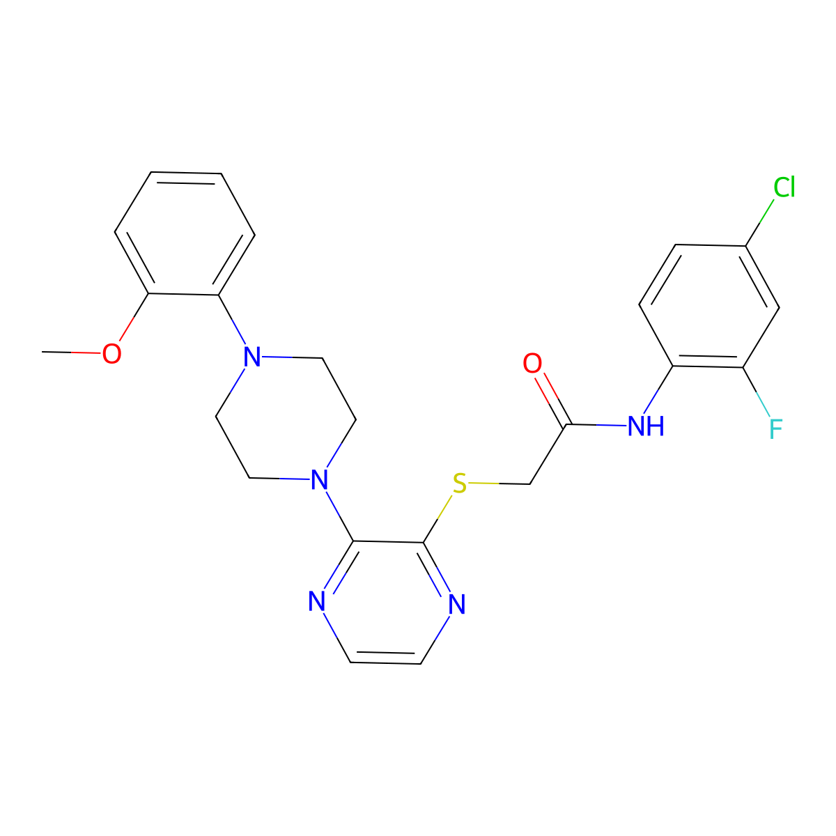 N-cyclohexyl-N-(2-furylmethyl)-2-(4-quinoxalin-2-ylphenoxy)acetamide molecular structure, CAS 1115932-02-9