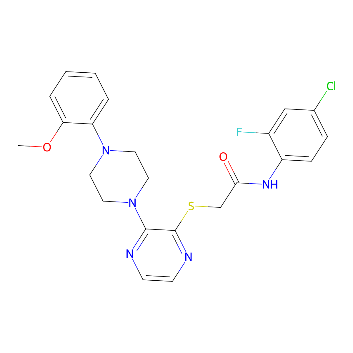 N-cyclohexyl-N-(2-furylmethyl)-2-(4-quinoxalin-2-ylphenoxy)acetamide molecular structure, CAS 1115932-02-9