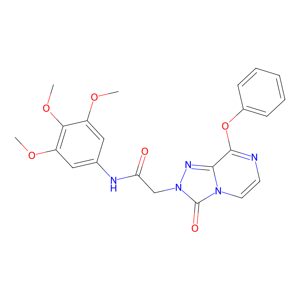 2-{3-oxo-8-phenoxy-2H,3H-[1,2,4]triazolo[4,3-a]pyrazin-2-yl}-N-(3,4,5-trimethoxyphenyl)acetamide molecular structure, CAS 1115938-36-7