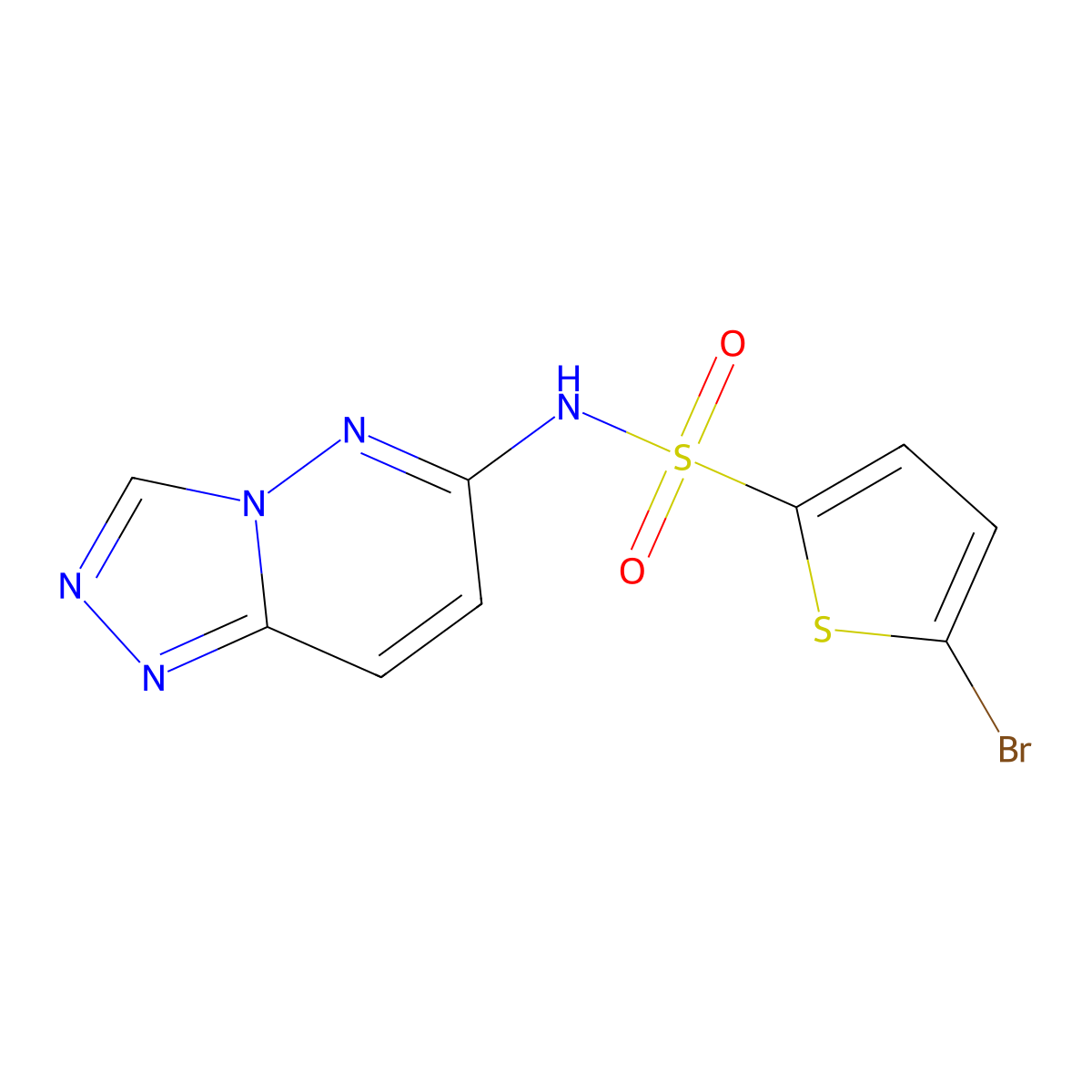 5-bromo-N-{[1,2,4]triazolo[4,3-b]pyridazin-6-yl}thiophene-2-sulfonamide molecular structure, CAS 1115956-87-0