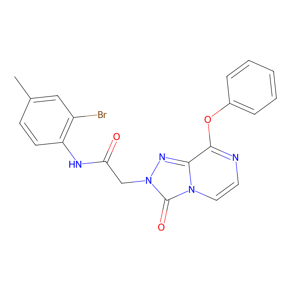N-(2-bromo-4-methylphenyl)-2-(3-oxo-8-phenoxy-[1,2,4]triazolo[4,3-a]pyrazin-2(3H)-yl)acetamide molecular structure, CAS 1115959-68-6