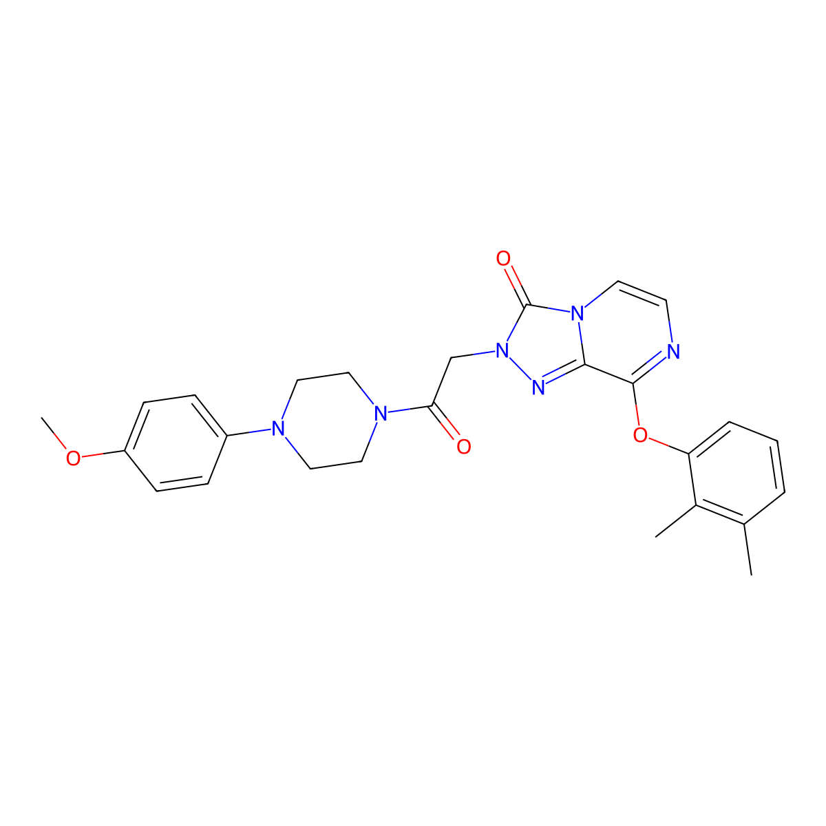 8-(2,3-dimethylphenoxy)-2-(2-(4-(4-methoxyphenyl)piperazin-1-yl)-2-oxoethyl)-[1,2,4]triazolo[4,3-a]pyrazin-3(2H)-one molecular structure, CAS 1115960-12-7