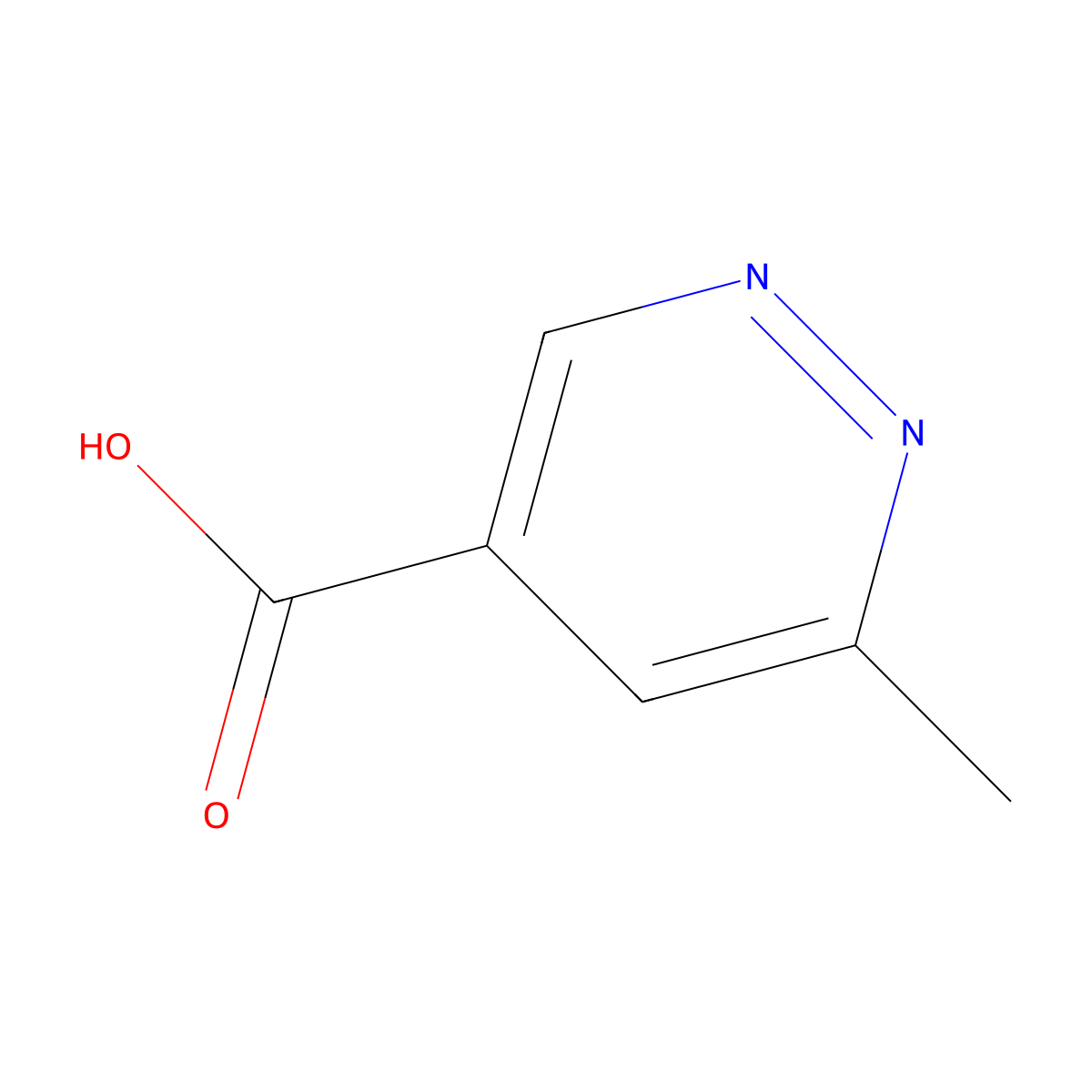 6-Methyl-4-pyridazinecarboxylic acid hydrochloride molecular structure, CAS 1115963-06-8