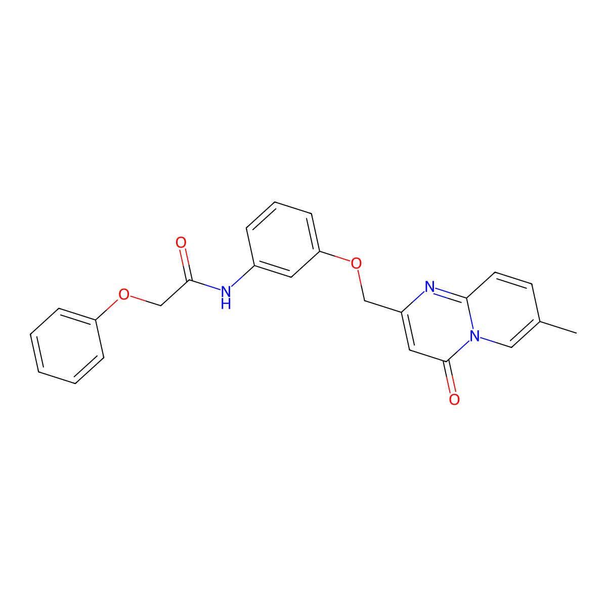 N-[3-({7-Methyl-4-oxo-4H-pyrido[1,2-A]pyrimidin-2-YL}methoxy)phenyl]-2-phenoxyacetamide molecular structure, CAS 1115971-72-6