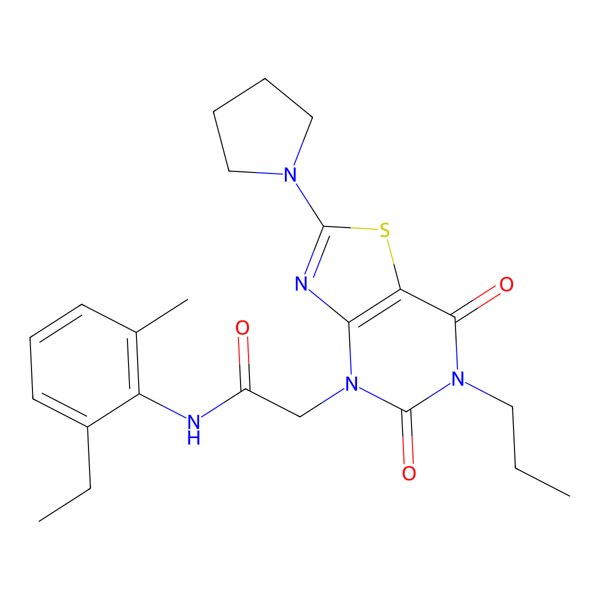 N-cyclohexyl-2-(4-ethyl-3,5-dioxo-3,4-dihydro-2H-pyridazino[4,5-b][1,4]thiazin-6(5H)-yl)acetamide molecular structure, CAS 1115982-54-1