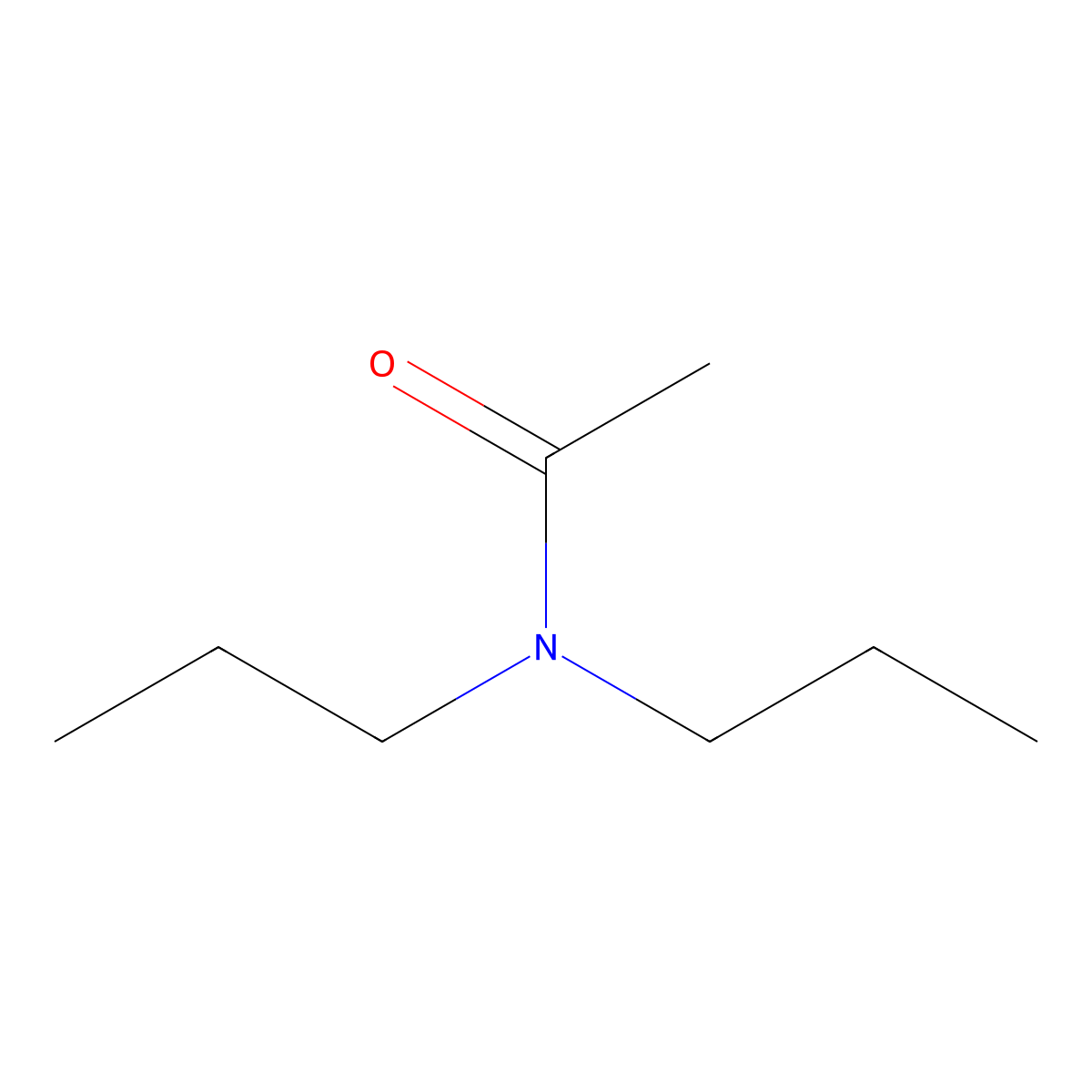 N,N-Dipropylacetamide molecular structure, CAS 1116-24-1