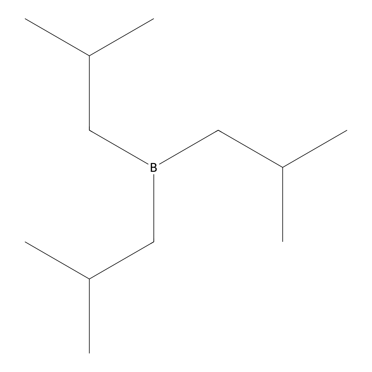 Triisobutylborane molecular structure, CAS 1116-39-8