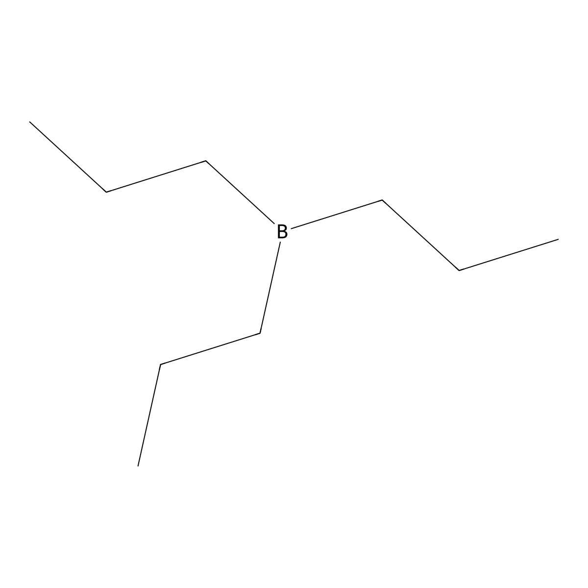 Tripropylborane molecular structure, CAS 1116-61-6