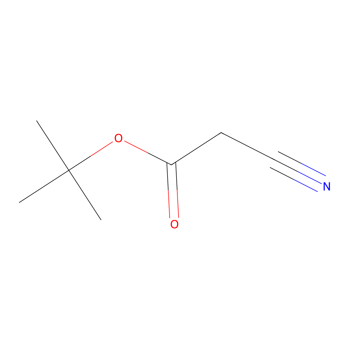 tert-Butyl cyanoacetate molecular structure, CAS 1116-98-9
