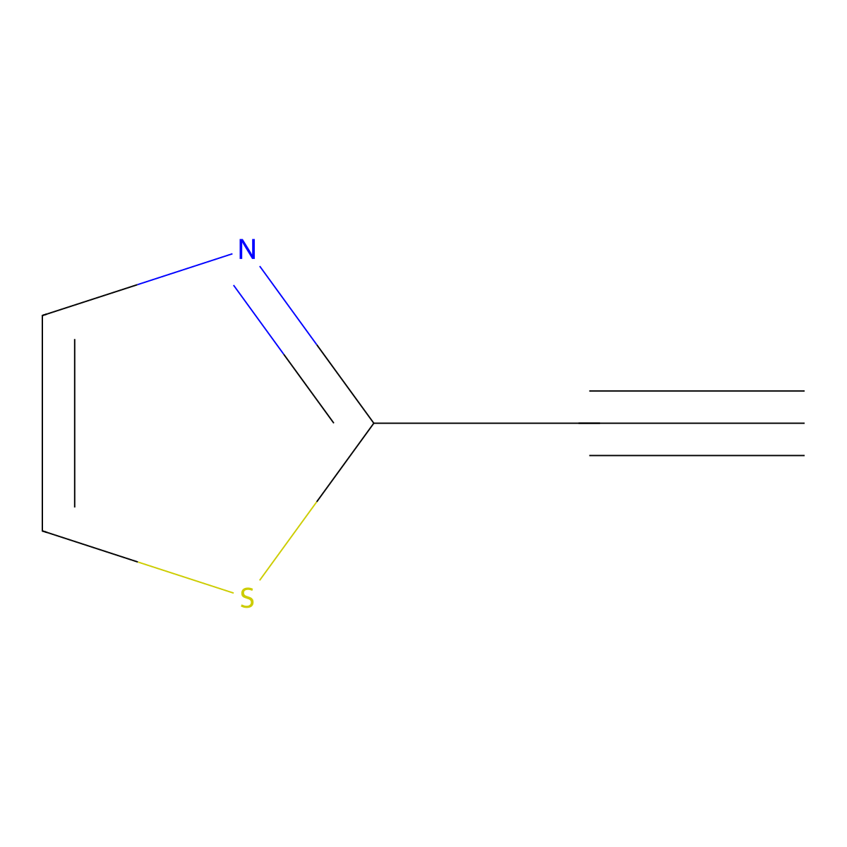 2-Ethynyl-1,3-thiazole molecular structure, CAS 111600-85-2
