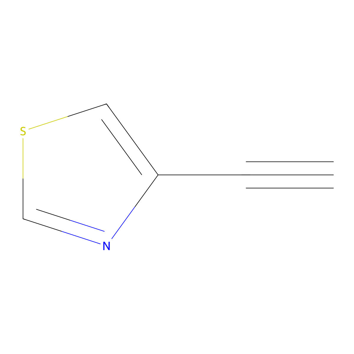 4-Ethynylthiazole molecular structure, CAS 111600-89-6