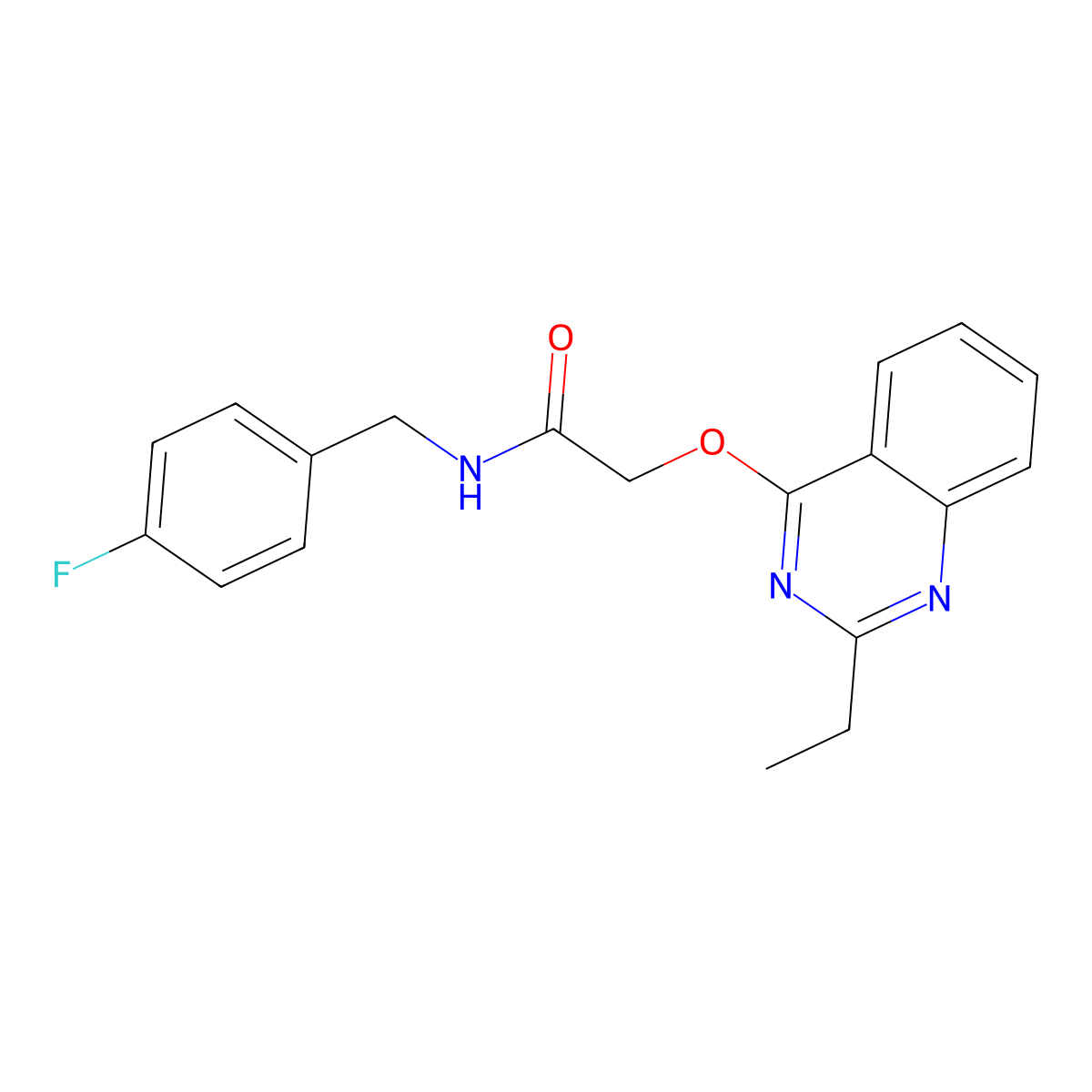2-[(2-ethylquinazolin-4-yl)oxy]-N-[(4-fluorophenyl)methyl]acetamide molecular structure, CAS 1116017-29-8