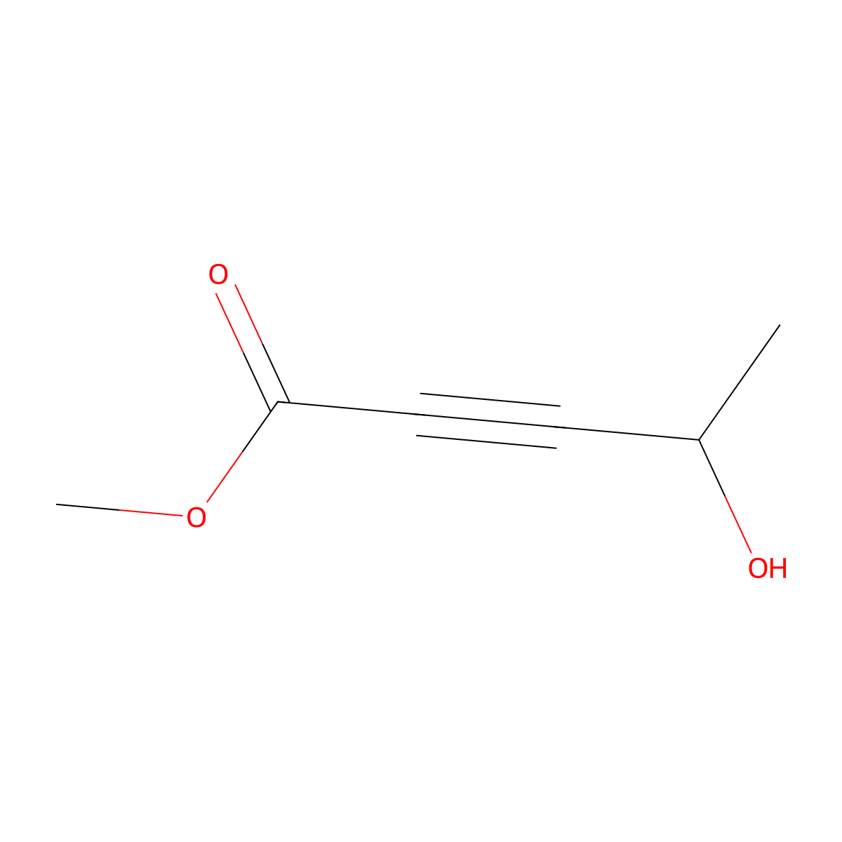 Methyl 4-hydroxypent-2-ynoate molecular structure, CAS 111602-83-6