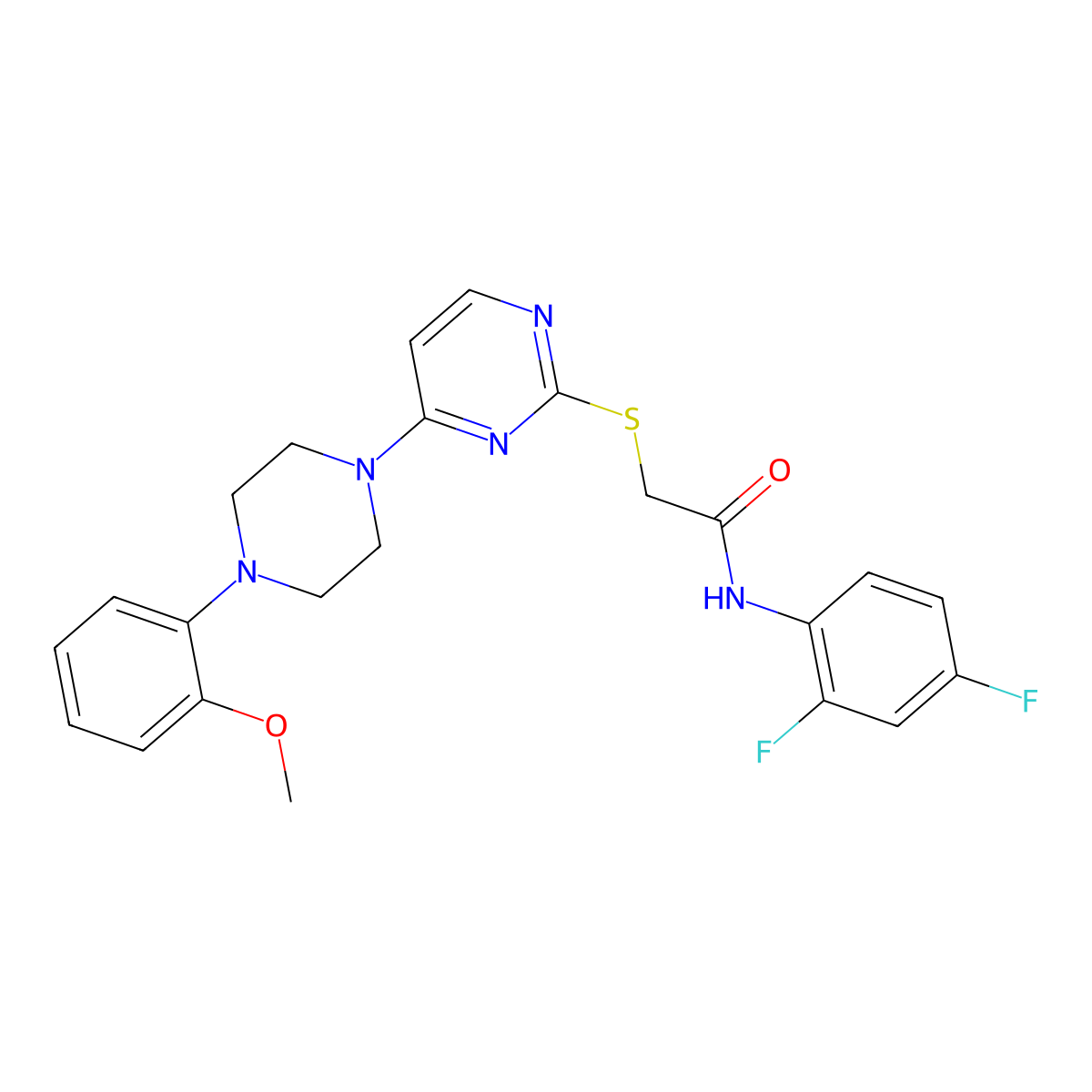 N-(3-methoxypropyl)-6-[(4-{[(2,4,5-trimethylphenyl)sulfonyl]amino}phenyl)thio]nicotinamide molecular structure, CAS 1116036-80-6