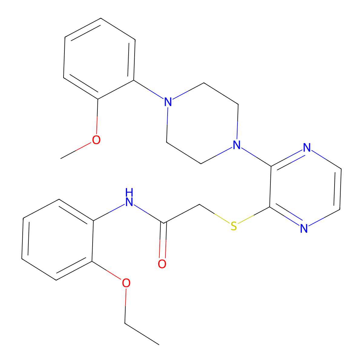 N-(2-ethoxyphenyl)-2-({3-[4-(2-methoxyphenyl)piperazin-1-yl]pyrazin-2-yl}sulfanyl)acetamide molecular structure, CAS 1116038-21-1