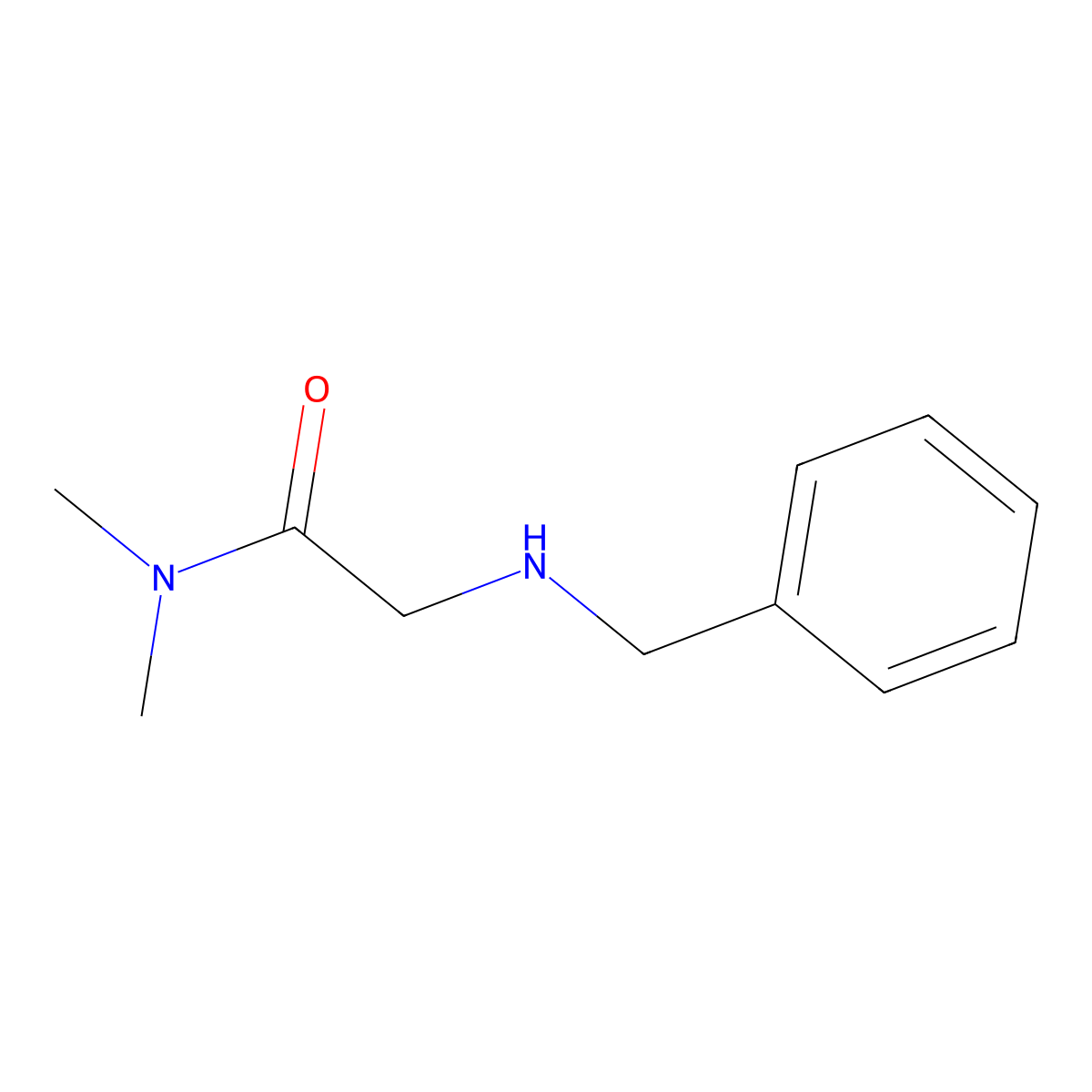 2-(benzylamino)-N,N-dimethylacetamide molecular structure, CAS 111605-82-4