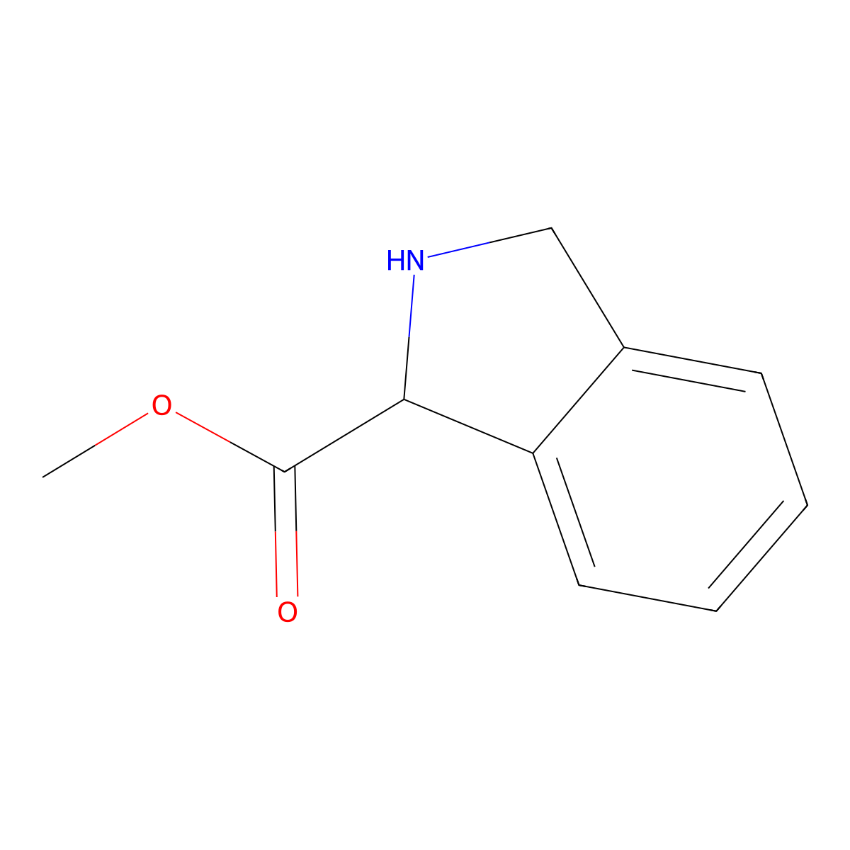 Methyl 2,3-dihydro-1H-isoindole-1-carboxylate molecular structure, CAS 111605-85-7