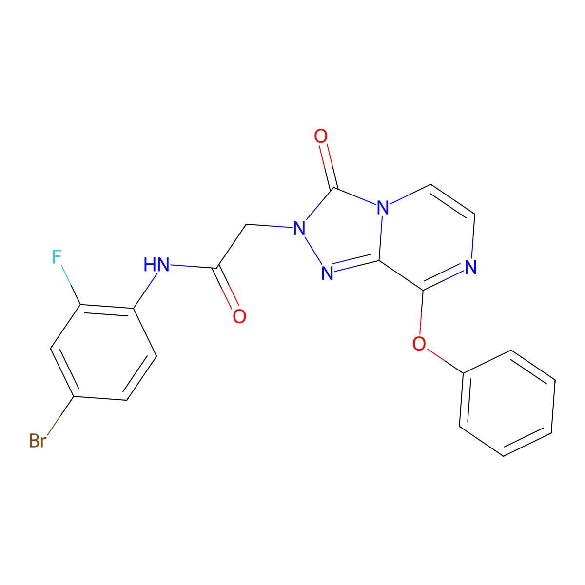 N-(4-bromo-2-fluorophenyl)-2-(3-oxo-8-phenoxy-[1,2,4]triazolo[4,3-a]pyrazin-2(3H)-yl)acetamide molecular structure, CAS 1116060-77-5